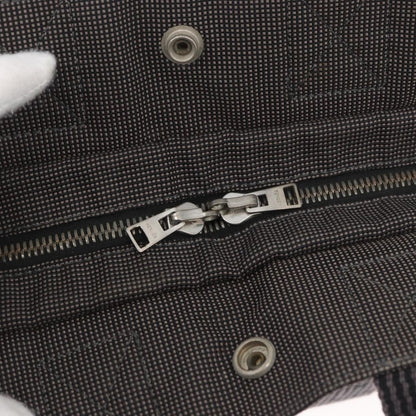 Hermes Fourre-tout Herline Canvas, Gray, Canvas, Tote Bag
