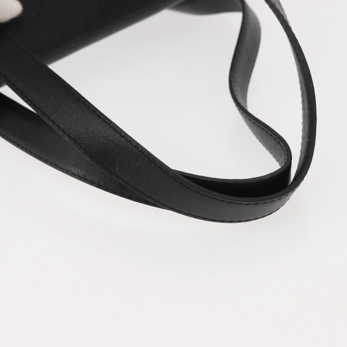 Christian Dior Vintage CD Handbag Leather, BLACK, LEATHER, Handbag