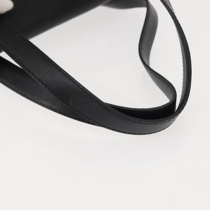 Christian Dior Vintage CD Handbag Leather, BLACK, LEATHER, Handbag