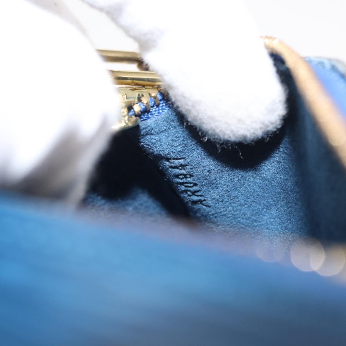 Louis Vuitton Soufflot Pochette Epi Leather, BLUE, LEATHER, Clutche & pouche