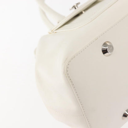 Christian Dior Vintage Handbag Leather, WHITE, LEATHER, Handbag