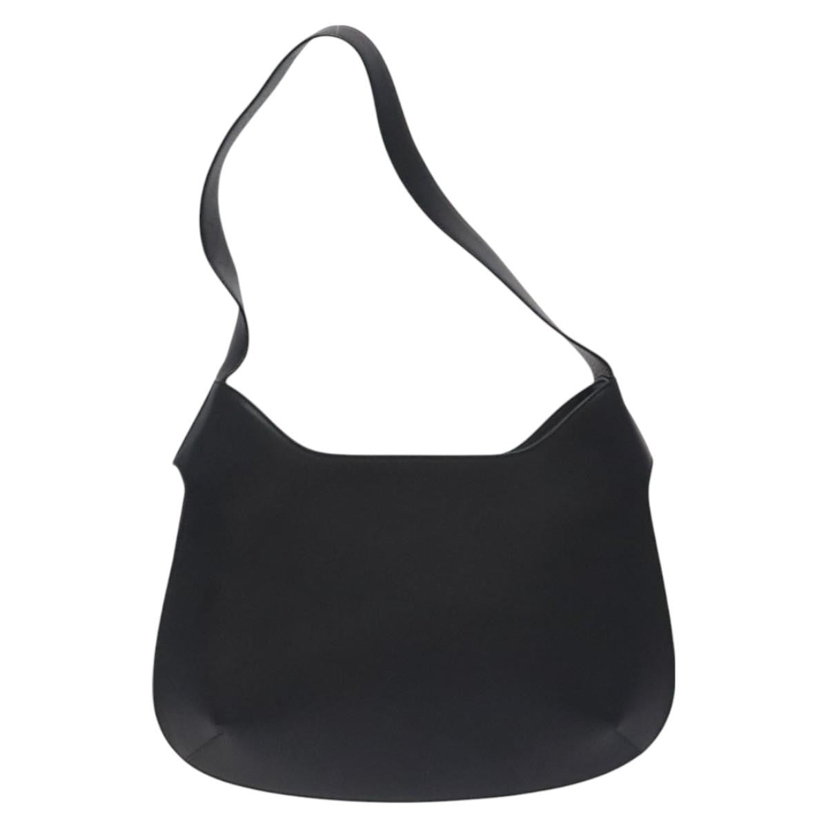 Salvatore Ferragamo Vintage Shoulder Bag Leather, BLACK, LEATHER, Shoulder bag