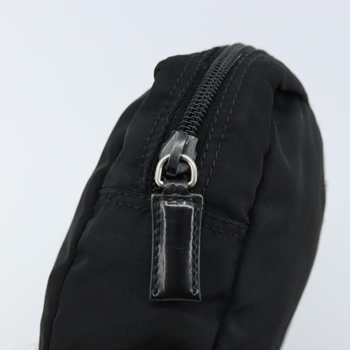 Prada Vintage Pouch Tessuto, BLACK, NYLON, Clutche & pouche