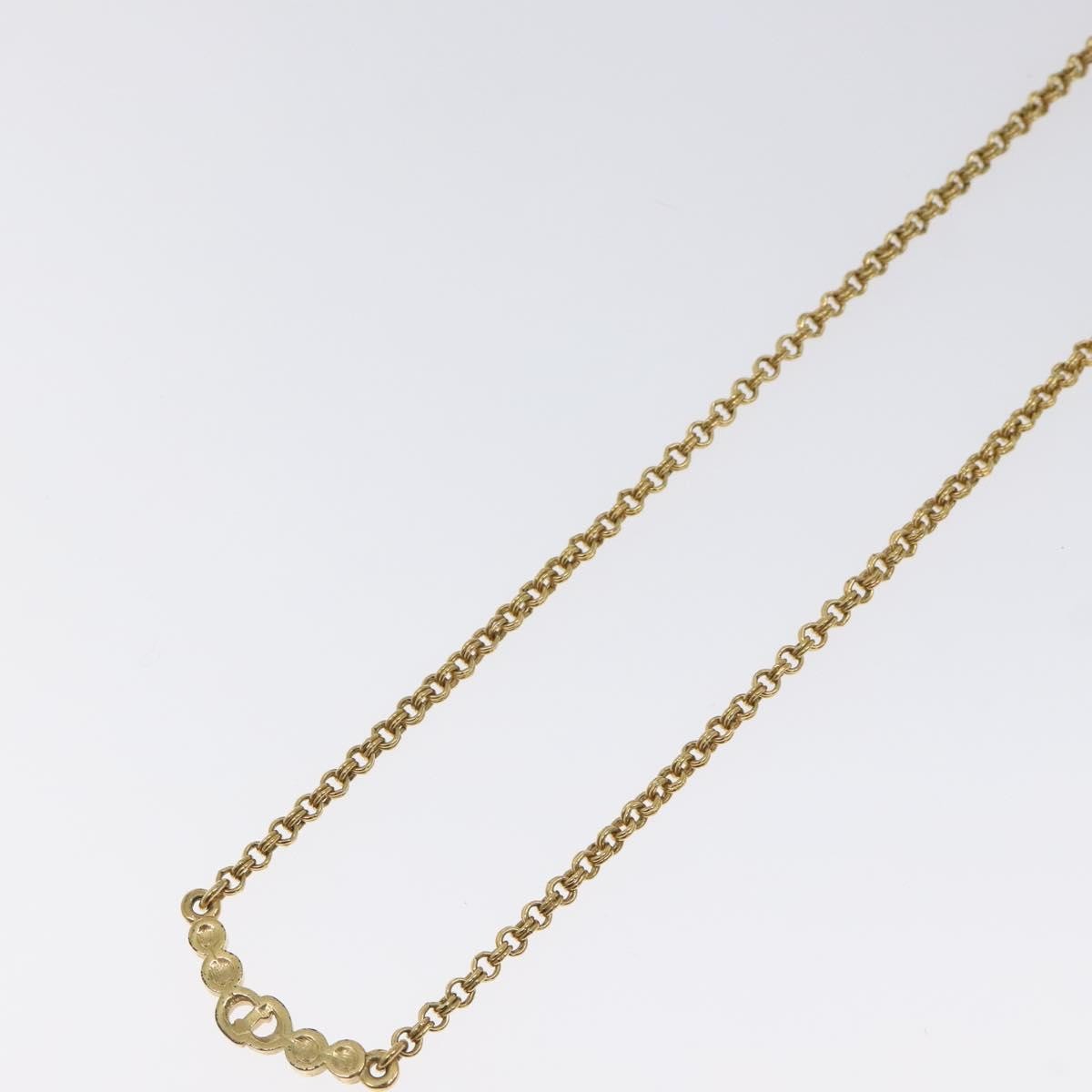 Christian Dior CD Pendant Necklace Gold-plated, GOLD, METAL, Necklace