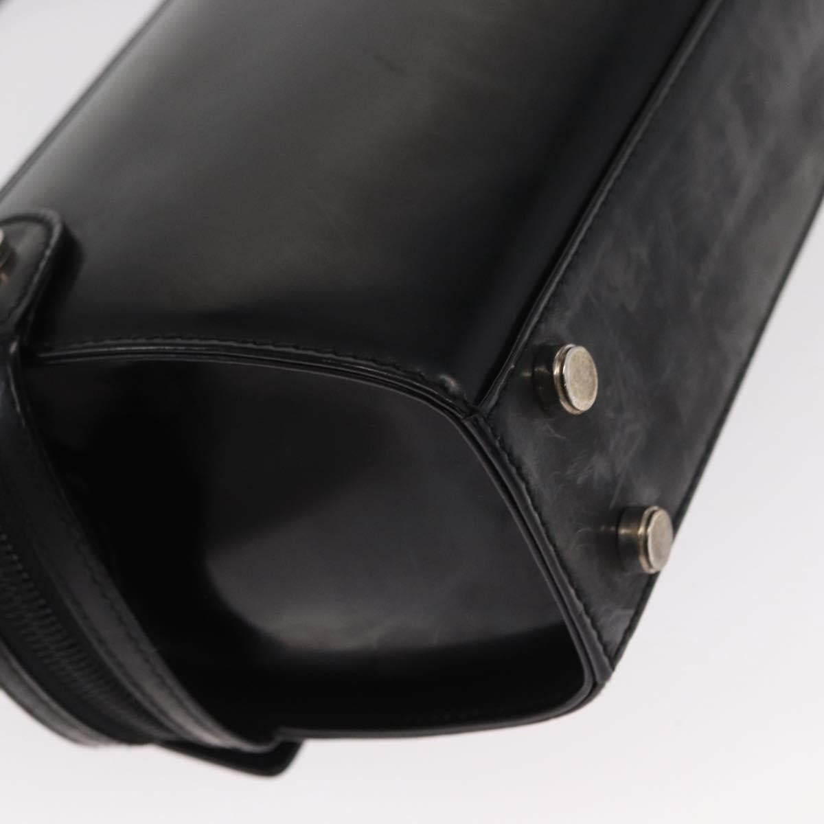 Salvatore Ferragamo Gancini Shoulder Bag Leather, BLACK, LEATHER, Shoulder bag