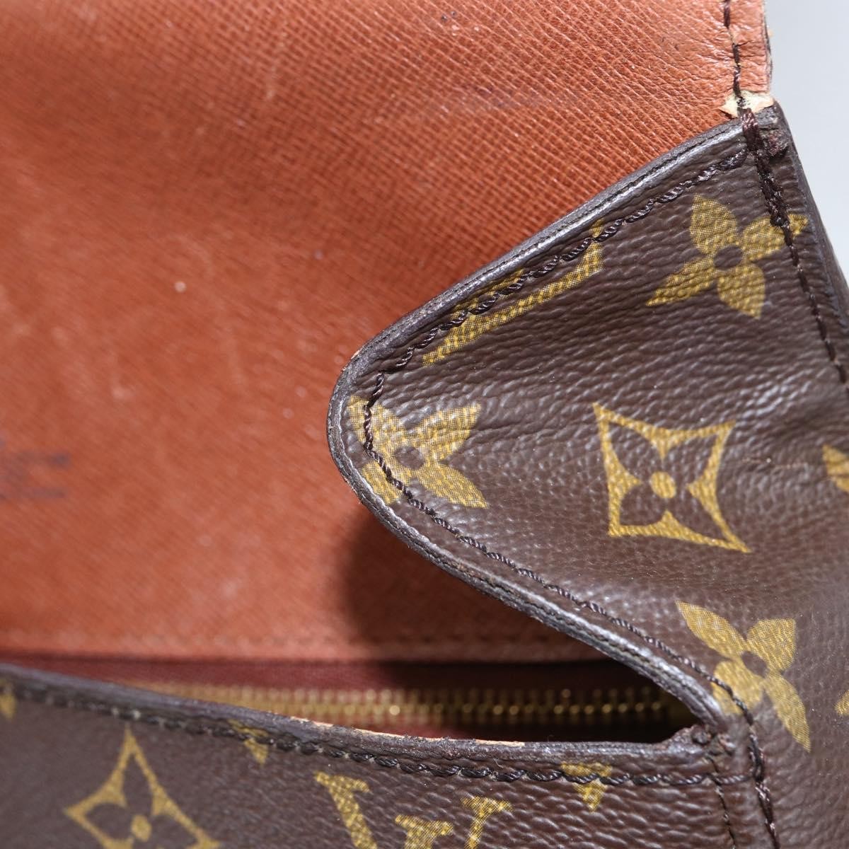 Louis Vuitton Saint Cloud Handbag Monogram Canvas, BROWN, CANVAS, Shoulder bag