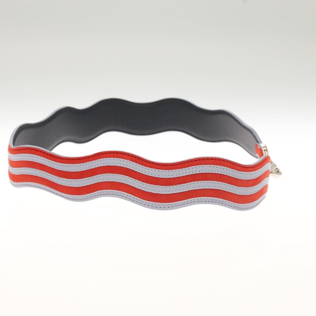 Fendi Zig Zag Shoulder Strap Leather, ORANGE, LEATHER, Straps