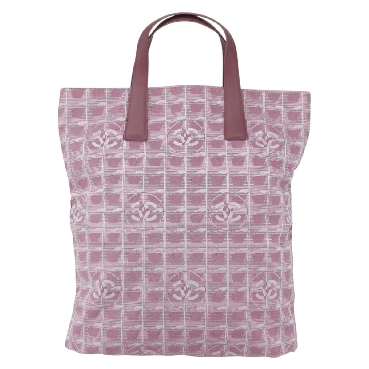 Chanel Travel Line Tote Nylon, PINK, NYLON, Tote bag