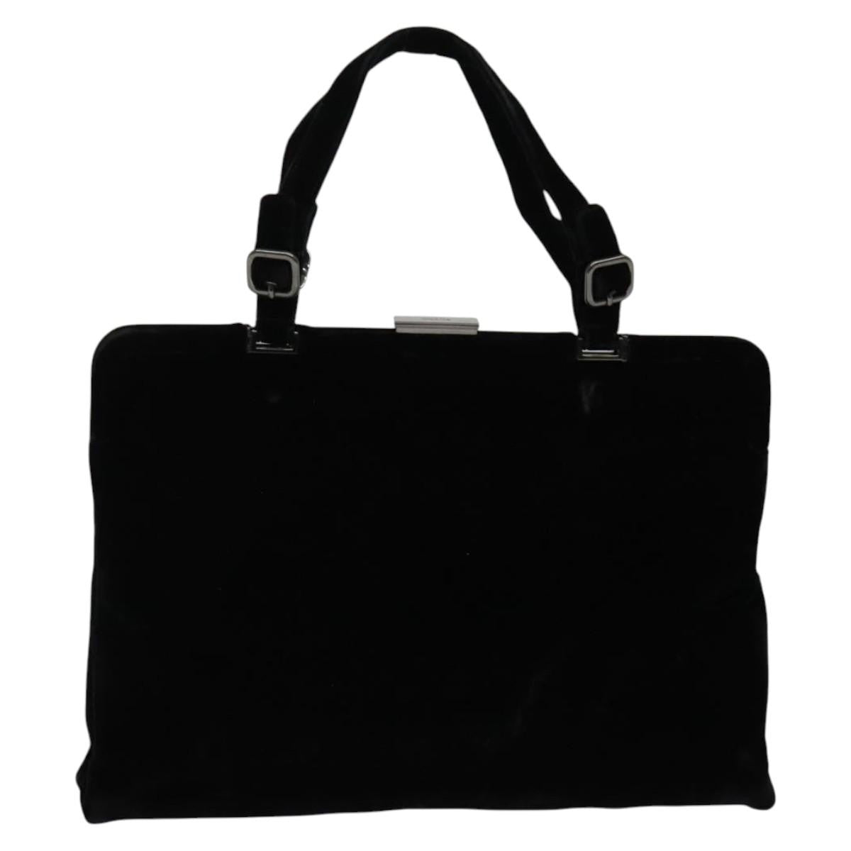 Prada Vintage Handbag Tessuto, BLACK, VELVET, Handbag