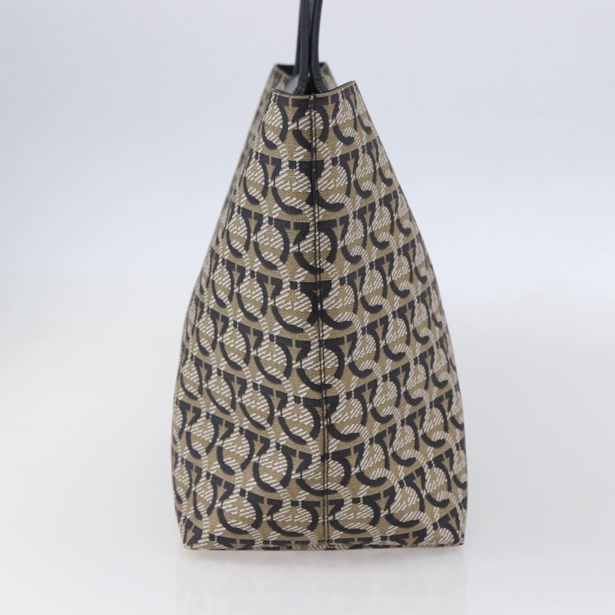 Salvatore Ferragamo Gancini Travel Tote Gancini Jacquard, NAVY, CANVAS, Tote bag