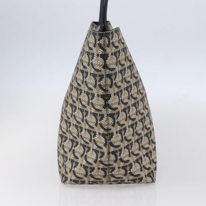 Salvatore Ferragamo Gancini Travel Tote Gancini Jacquard, NAVY, CANVAS, Tote bag