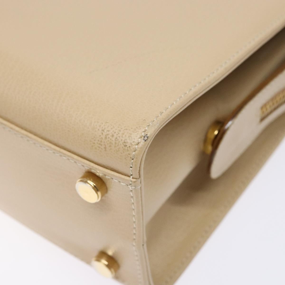 Salvatore Ferragamo Convertible Dome Gancini Leather, BEIGE, LEATHER, Handbag