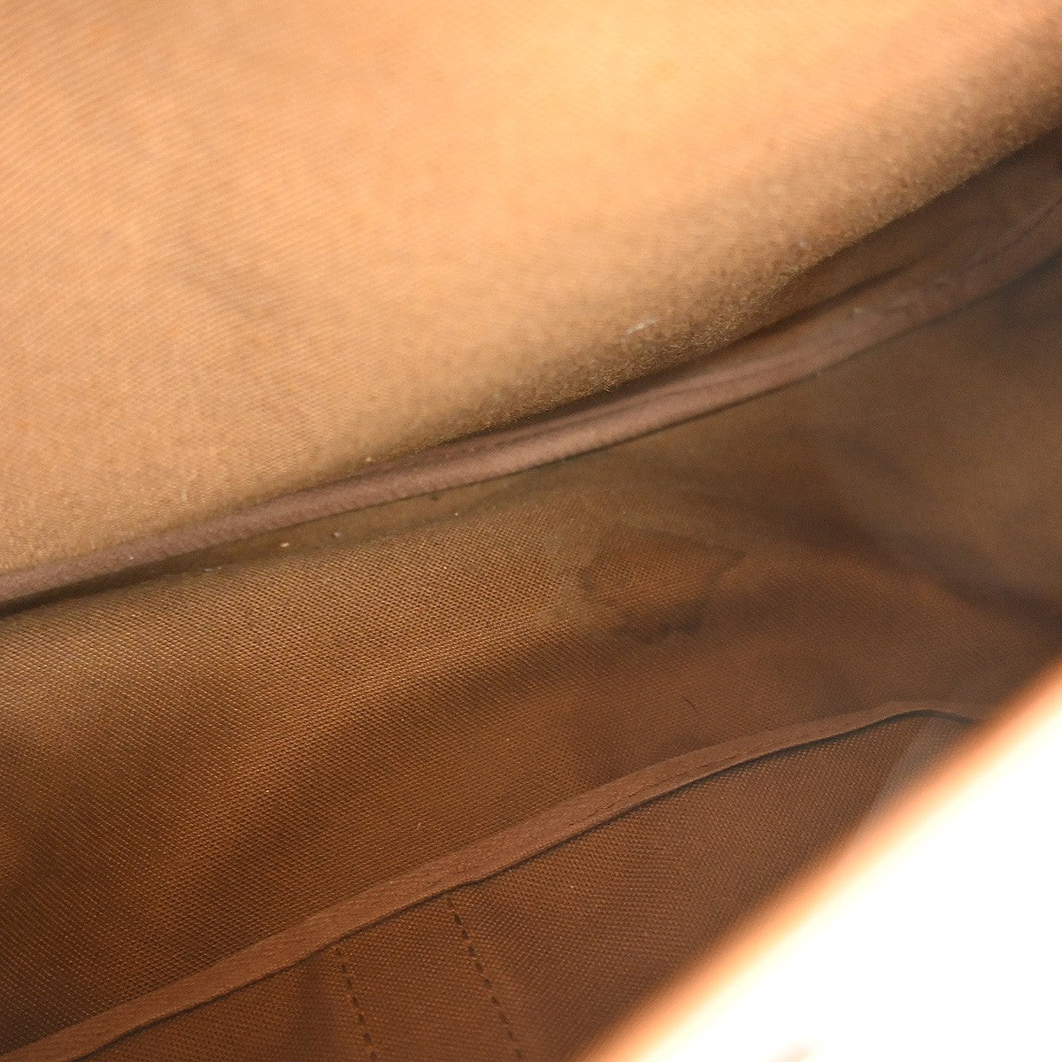 Louis Vuitton Saumur Handbag Monogram Canvas, BROWN, CANVAS, Shoulder bag