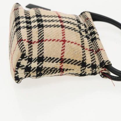Burberry Nova check Pochette Canvas, BEIGE, CANVAS, Clutche & pouche