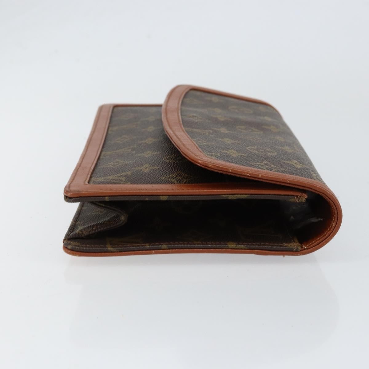 Louis Vuitton Dame Pochette Monogram Canvas, BROWN, CANVAS, Clutche & pouche