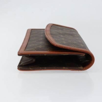 Louis Vuitton Dame Pochette Monogram Canvas, BROWN, CANVAS, Clutche & pouche