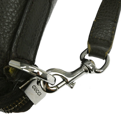 Gucci Britt Convertible Dome Satchel Leather, BROWN, LEATHER, Handbag