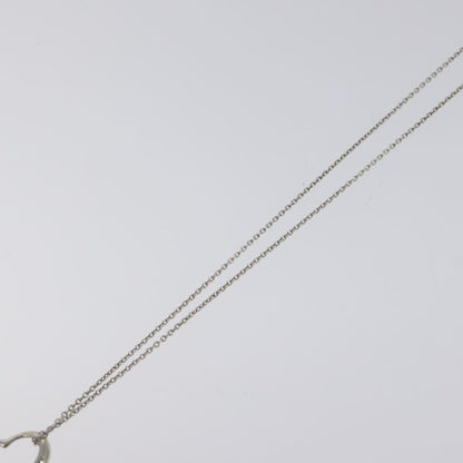 Tiffany & Co. Elsa Peretti Open Heart Pendant Necklace Sterling Silver, SILVER, SILVER, Necklace