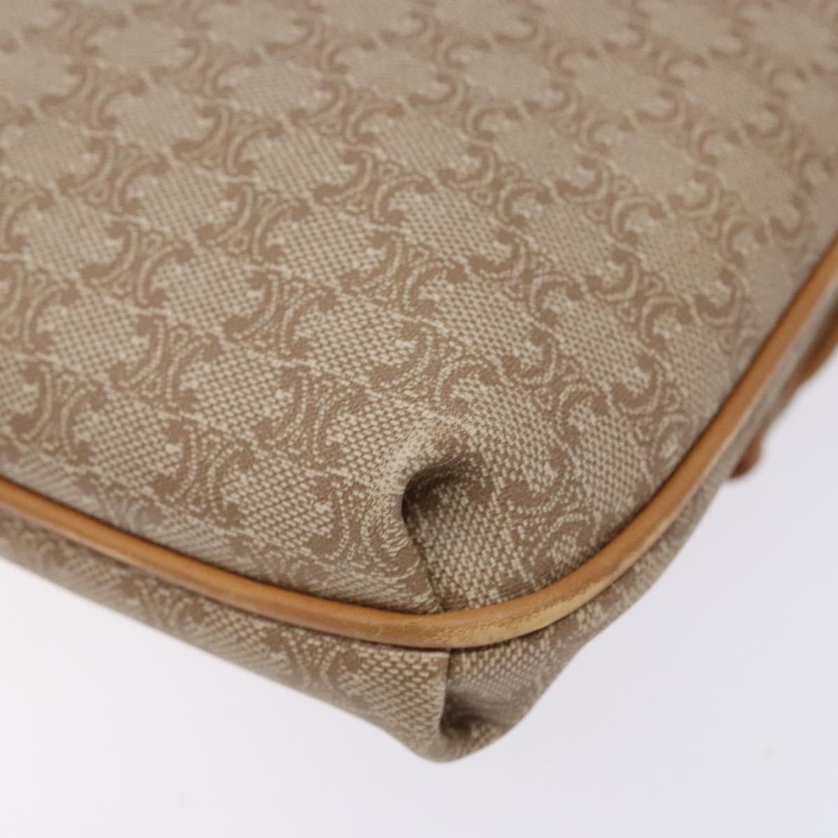 Celine Macadam Pochette Classic, BEIGE, LEATHER, Clutche & pouche