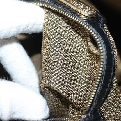 Fendi Vintage Top Handle Dome Bag Leather, BLACK, LEATHER, Handbag