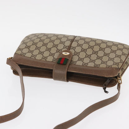 Gucci Vintage Shoulder Bag GG Coated Canvas, BEIGE, PVC, Shoulder bag