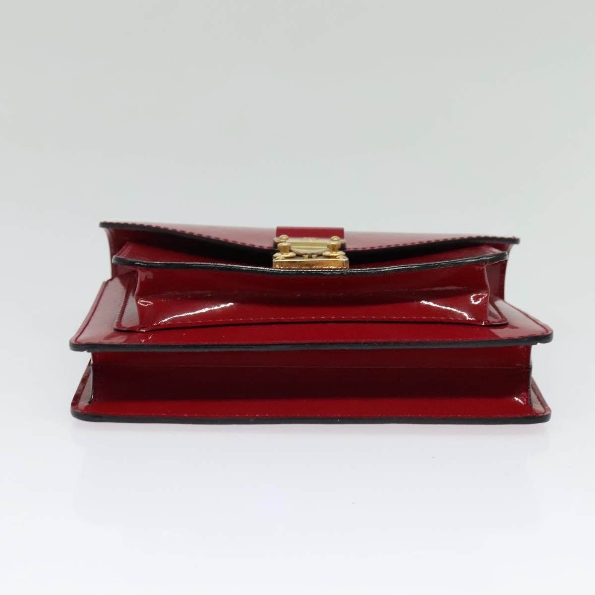 Louis Vuitton Monceau Handbag Vernis, BURGUNDY, PATENT_LEATHER, Handbag