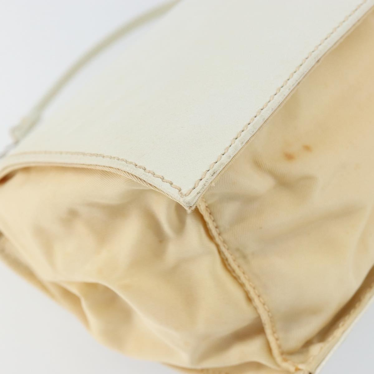 Prada Vintage Shoulder Bag Leather, WHITE, LEATHER, Shoulder bag