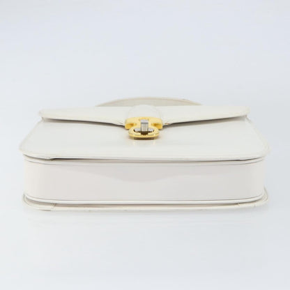 Gucci Vintage Handbag Leather, WHITE, LEATHER, Handbag