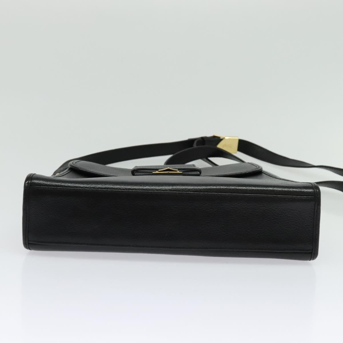 Saint Laurent Vintage Shoulder Bag Leather, BLACK, LEATHER, Shoulder bag