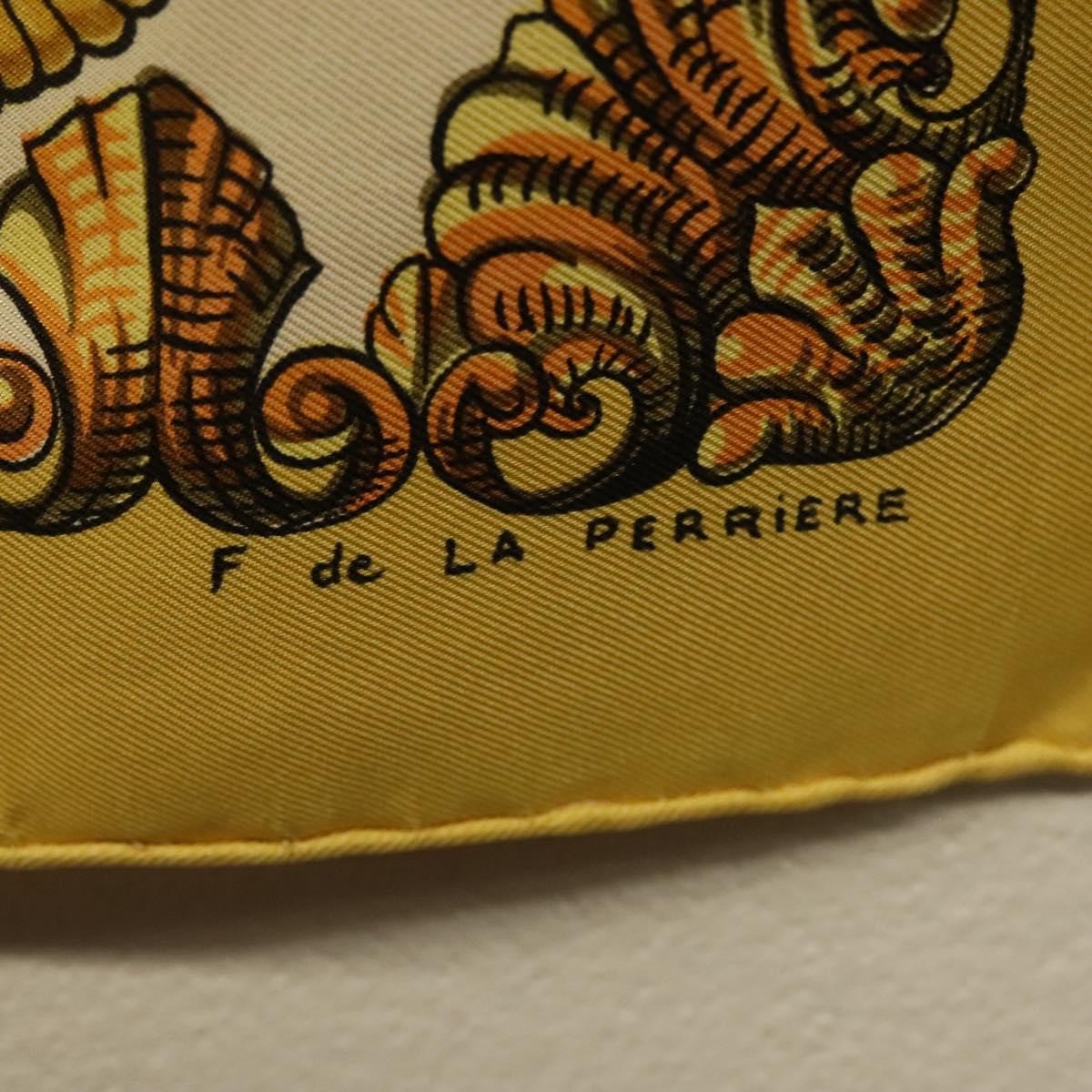 Hermes Carré 90 Silk multicolor, YELLOW, SILK, Scarve & shawl