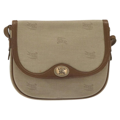 Burberry Vintage Shoulder Bag Canvas, BEIGE, CANVAS, Shoulder bag