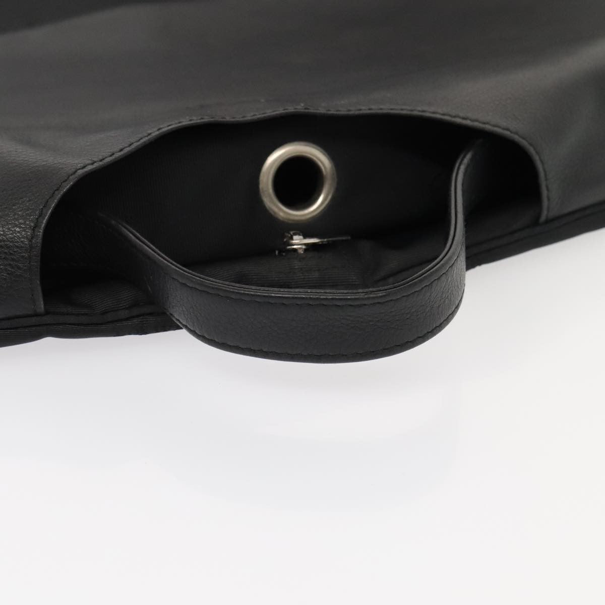 Loewe Anagram handbag Leather, BLACK, LEATHER, Handbag