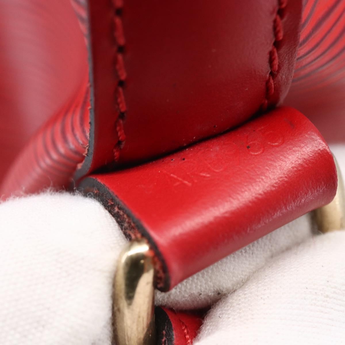 Louis Vuitton Noe Handbag Epi leather, RED, LEATHER, Handbag