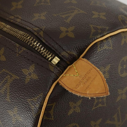 Louis Vuitton Keepall Bag Monogram Canvas, BROWN, CANVAS, Travel bag