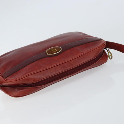 Christian Dior Vintage Shoulder Bag Leather, RED, LEATHER, Shoulder bag