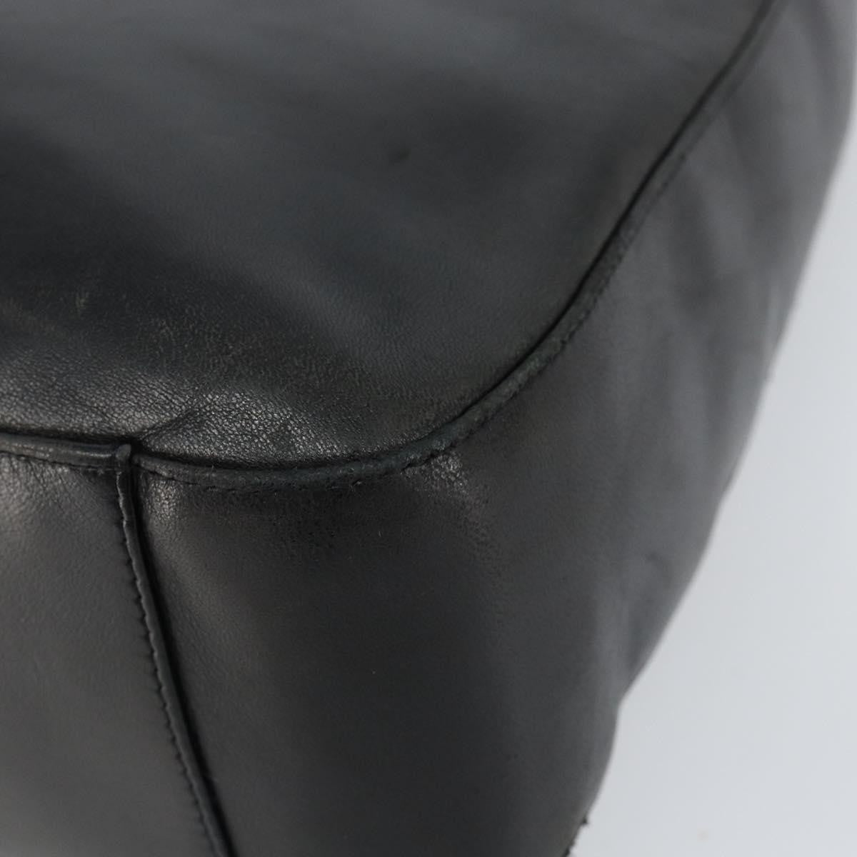 Bally Vintage Handbag Leather, BLACK, LEATHER, Handbag