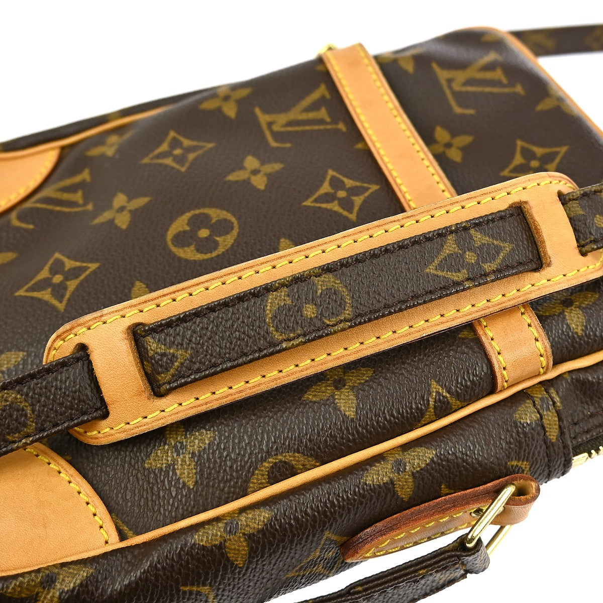 Louis Vuitton Danube Handbag Monogram Canvas, BROWN, CANVAS, Shoulder bag