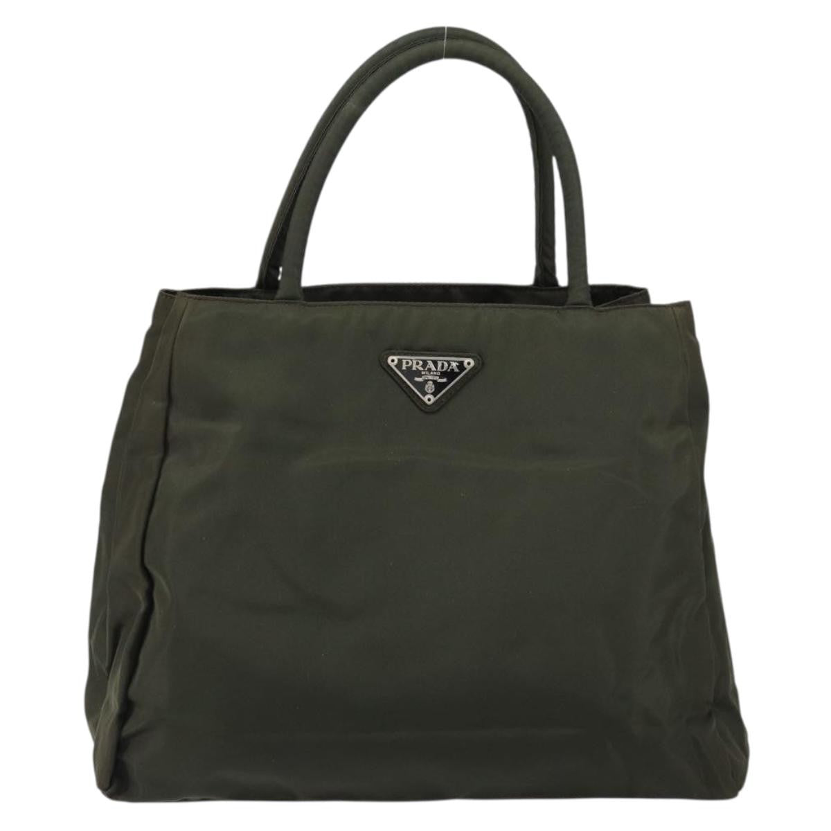 Prada Vintage Zip Tote Tessuto, KHAKI, NYLON, Tote bag