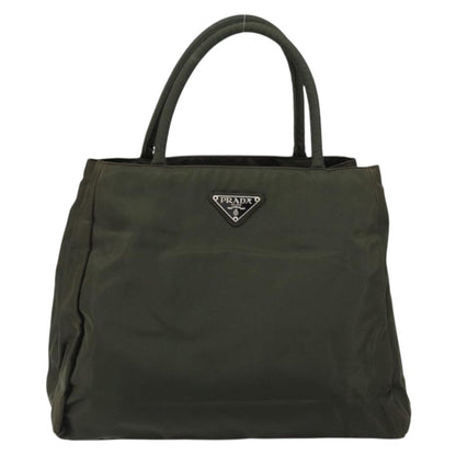 Prada Vintage Zip Tote Tessuto, KHAKI, NYLON, Tote bag