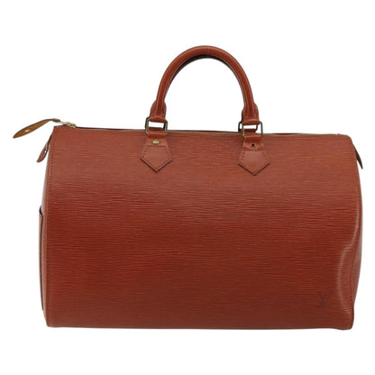 Louis Vuitton Speedy Handbag Epi Leather, Brown, Leather, Handbag