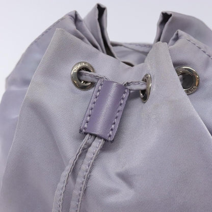 Prada Vela Drawstring Bucket Pouch Tessuto, PURPLE, NYLON, Clutche & pouche