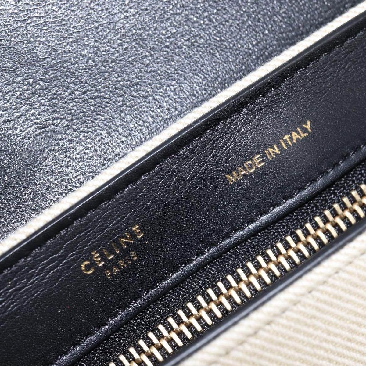 Celine Trapeze Bag Canvas with Leather, MULTICOLOUR, CANVAS, Handbag