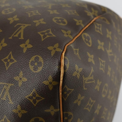 Louis Vuitton Keepall Bag Monogram Canvas, BROWN, CANVAS, Travel bag
