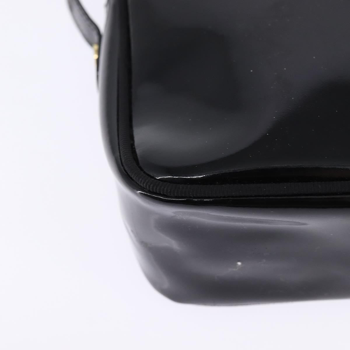 Salvatore Ferragamo Vara Bow camera Shoulder Bag Patent Leather, BLACK, PATENT_LEATHER, Shoulder bag