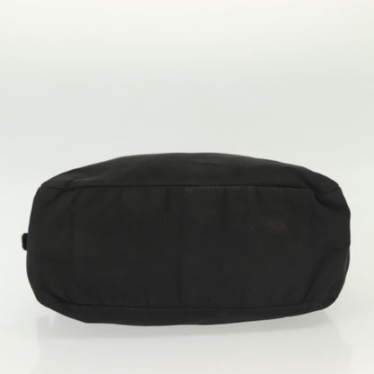 Prada Vintage Zip Handbag Tessuto, BLACK, NYLON, Handbag