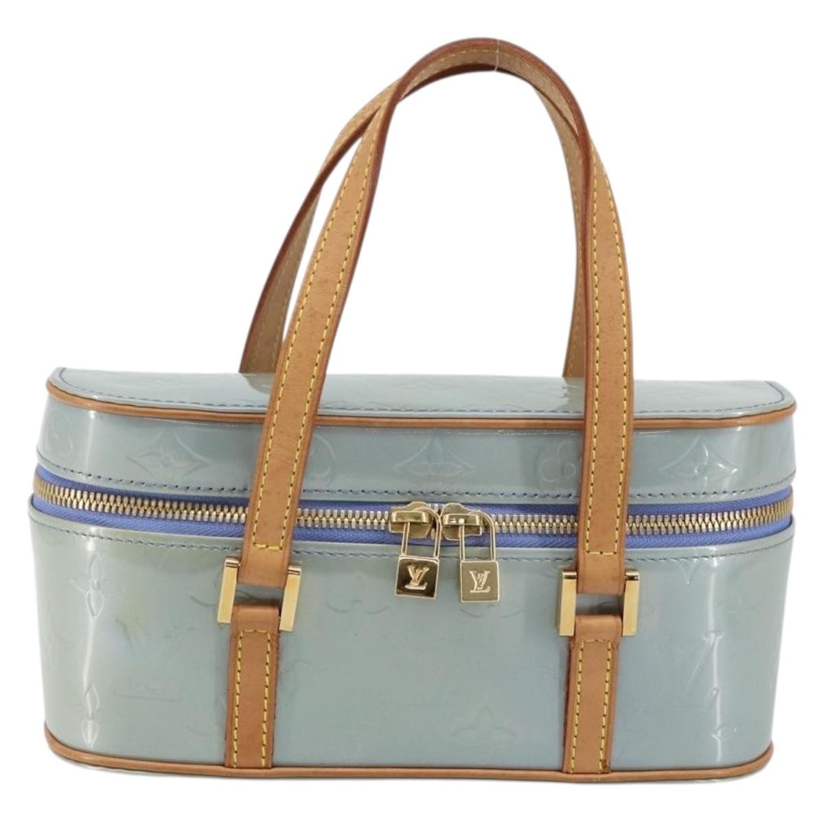 Louis Vuitton Sullivan Horizontal Bag Monogram Vernis, BLUE, PATENT_LEATHER, Handbag