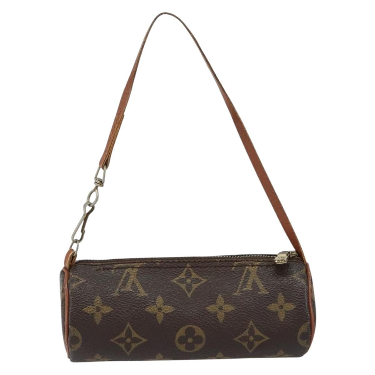 Louis Vuitton Papillon Pochette Monogram Canvas, BROWN, CANVAS, Clutche & pouche
