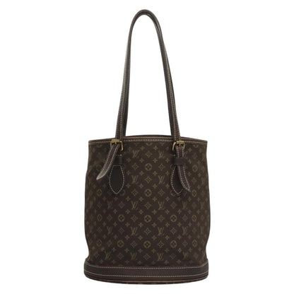 Louis Vuitton Bucket Bag Canvas, BROWN, CANVAS, Handbag