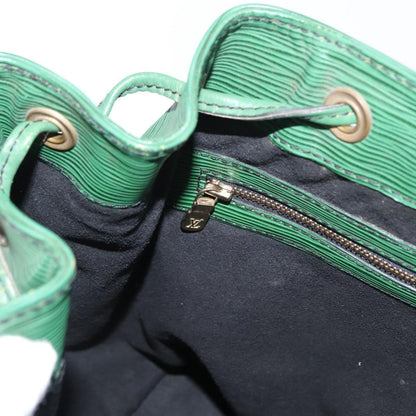 Louis Vuitton Petit Noe Handbag Epi Leather, GREEN, LEATHER, Shoulder bag
