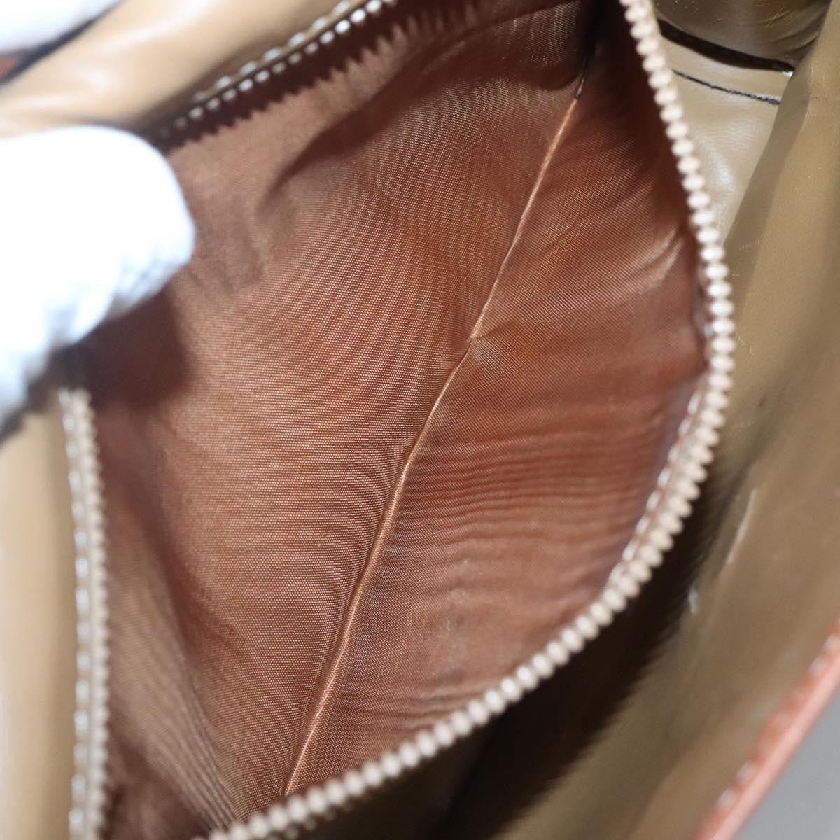 Celine Macadam Shoulder Bag PVC Leather, BROWN, CANVAS, Shoulder bag